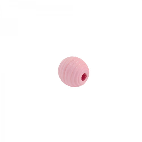 Koralik drewniany 14 mm różowy 1 szt