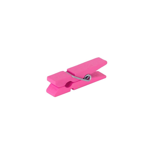 Spinacze drewniany 25x8 mm fuksja 1 szt
