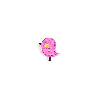 Wooden button Bird raspberry 1 pc.