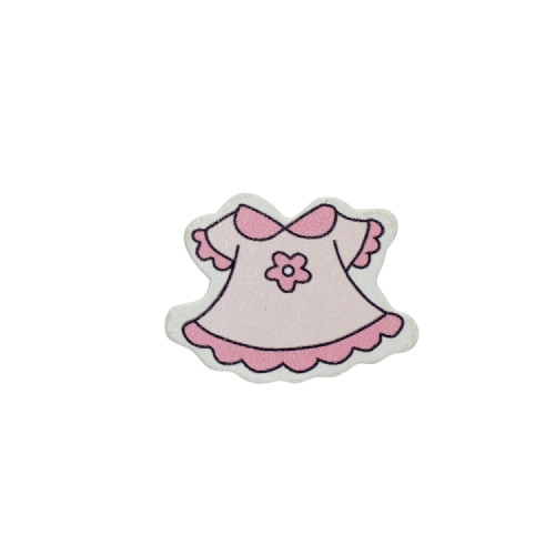 Wooden glue element Dress pink 1 pc.