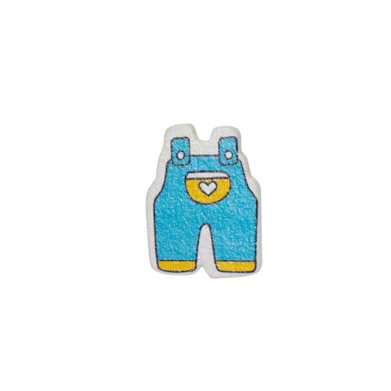 Wooden glue element Blue jumpsuit 1 pc.