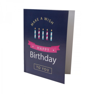 Happy Birthday Card Candles 1 pc.
