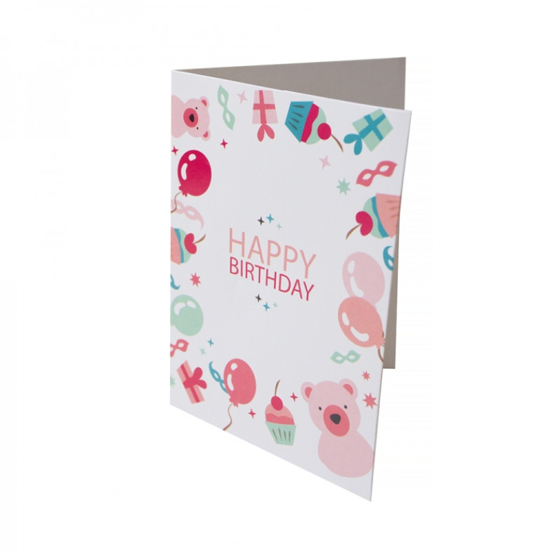 Happy Birthday Balls Card 1 pc.