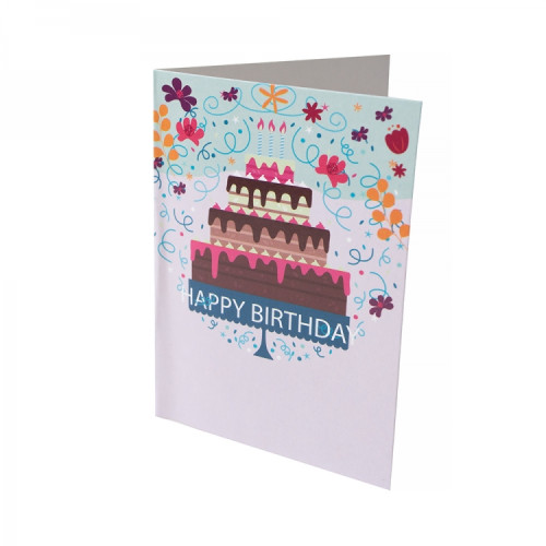 Happy Birthday Cake Card 1 pc.