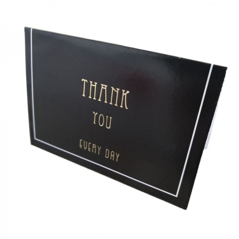 Postcard with envelope 90×65 mm Thank you every day 1 pc.