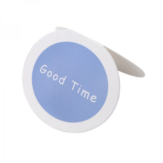 Pocztówka 63x70 mm Good time ciemnoniebieski 1 szt