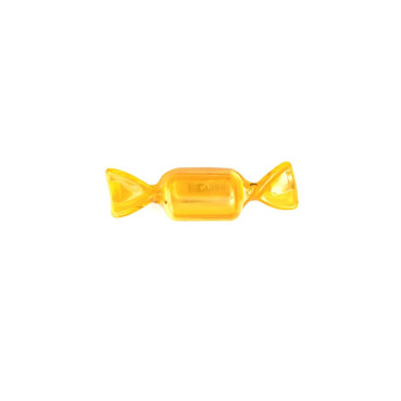 Plastic container Candy 83×24×21 mm yellow 1 pc