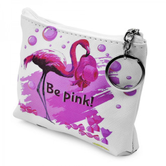 Flamingo cosmetic bag-keychain 135×7×95 mm pink 1 pc.