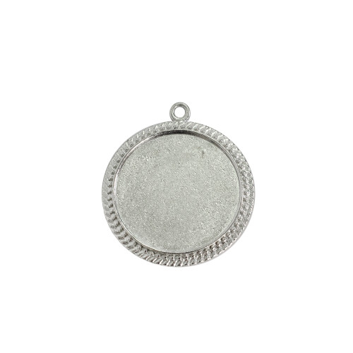 Base for gluing stones and cabochons 25×25 mm cupro 1 pc.