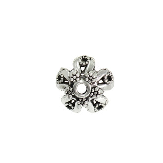 Holder hemisphere Flower 17 mm 5-petal cupronickel 1 pc.