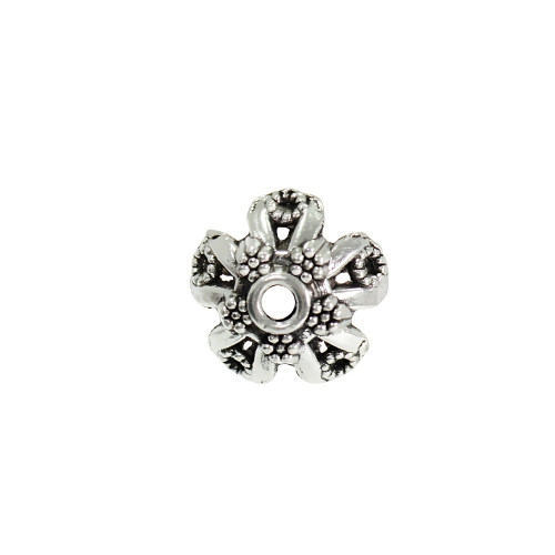 Holder hemisphere Flower 17 mm 5-petal cupronickel 1 pc.