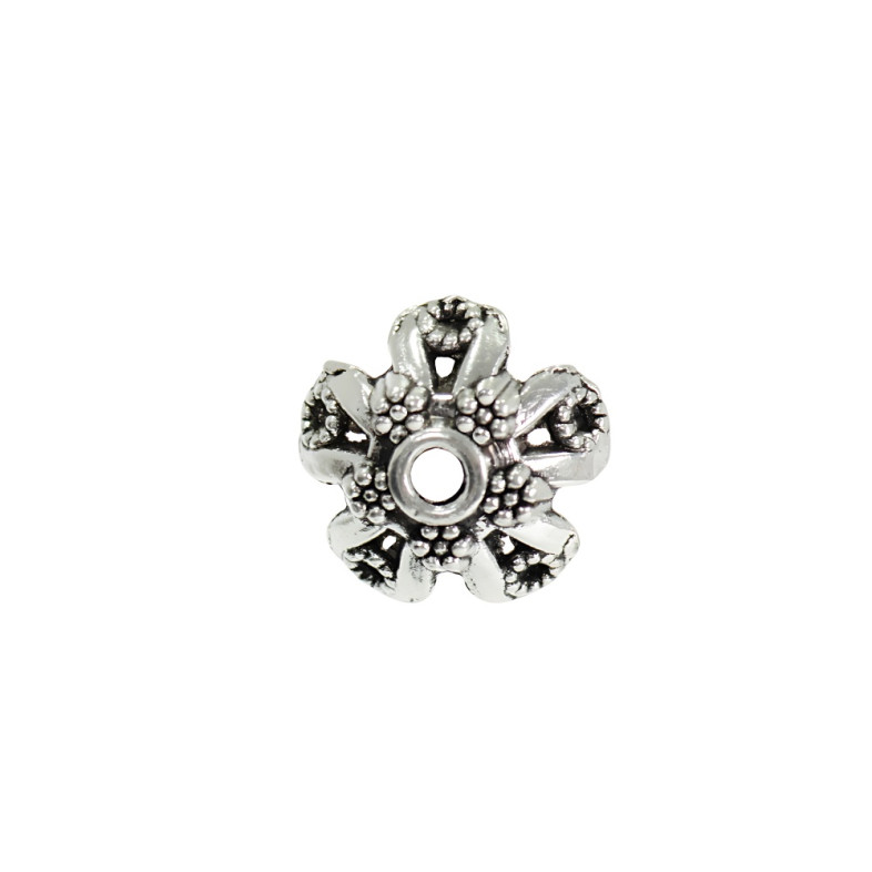 Holder hemisphere Flower 17 mm 5-petal cupronickel 1 pc.