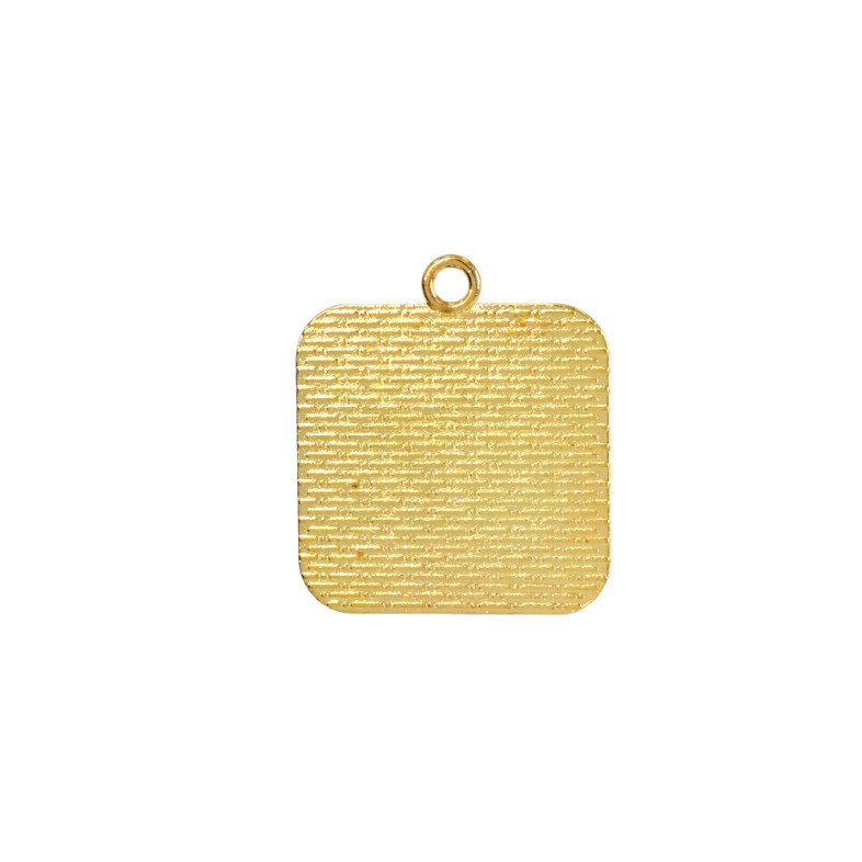 Podstawa do wklejania kamyków i kaboszonów 30x30 mm w kolorze złotym 1 szt