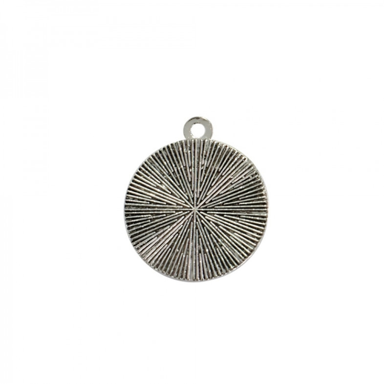 Base for gluing stones and cabochons 20×20 mm silver 1 pc