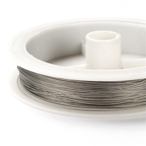 Metallized fishing line 0.38 mm gray 1 meter