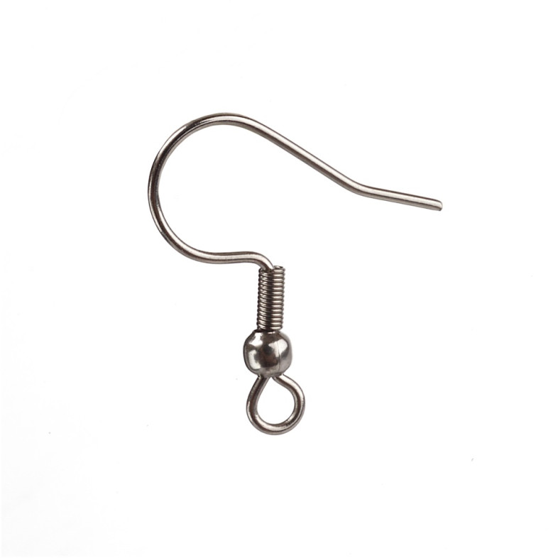Bigle otwarte ze stali nierdzewnej 19,5x19 mm w kolorze melchioru op.10 szt