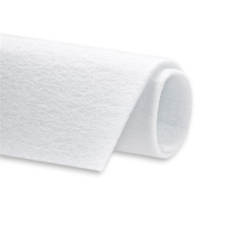 Felt 3 mm white 1 pc.