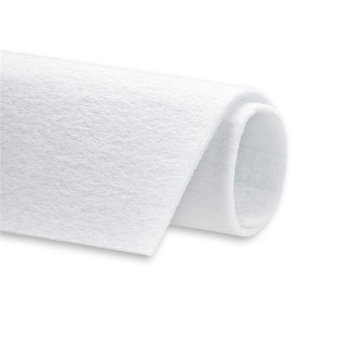 Felt 3 mm white 1 pc.