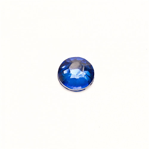 Plastic rhinestones 6 mm blue pack of 25 pcs.