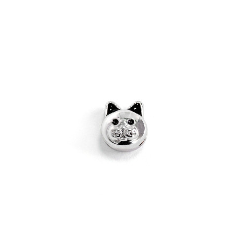 Slider bead Cat cupronickel 1 pc.