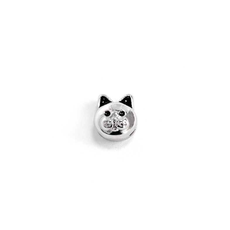 Slider bead Cat cupronickel 1 pc.