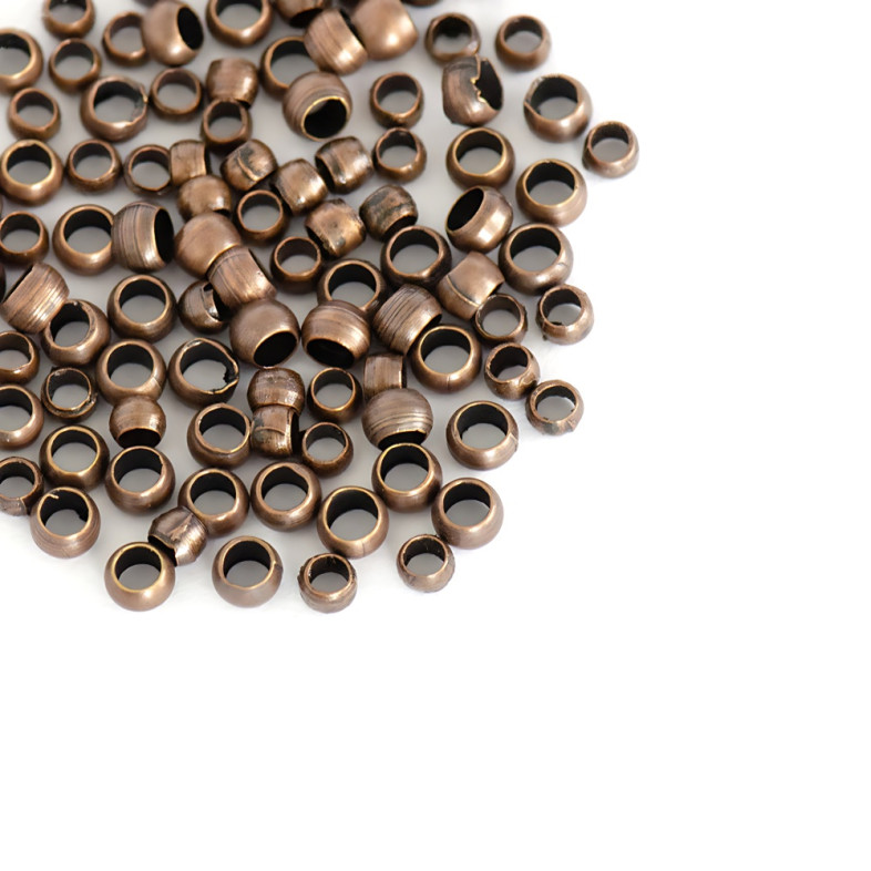 Round stoppers 2 mm copper pack of 2 g