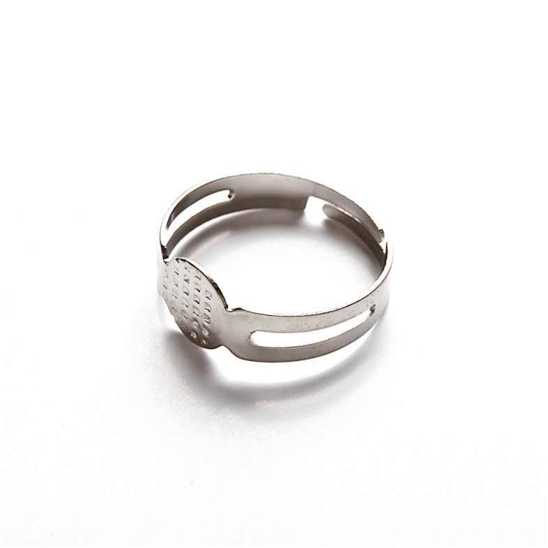 Ring base 8 mm cupronickel 1 pc.