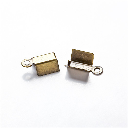 Clamping end 7×4 mm bronze 1 pc.