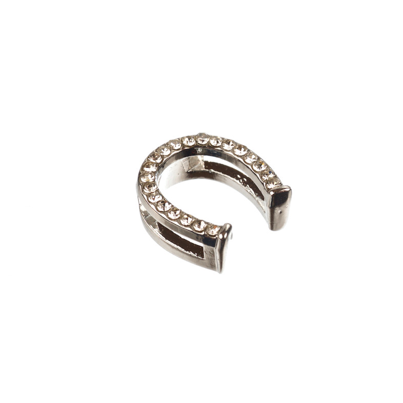 Slider bead Horseshoe cupronickel 1 pc