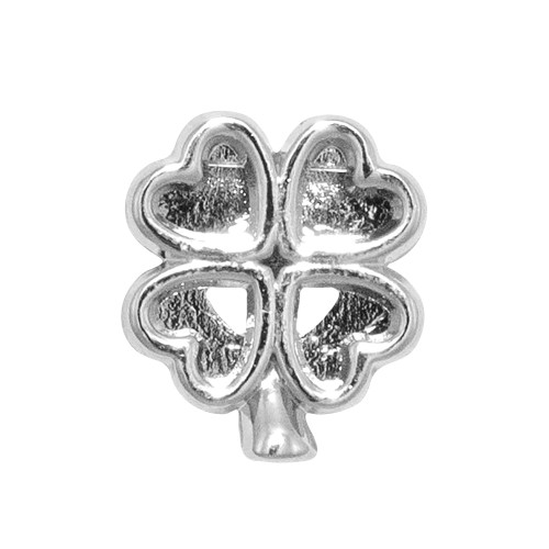 Slider bead Clover cupronickel 1 pc.