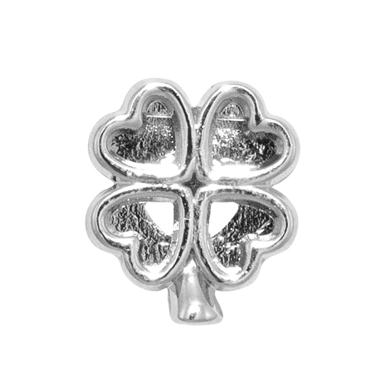 Slider bead Clover cupronickel 1 pc.