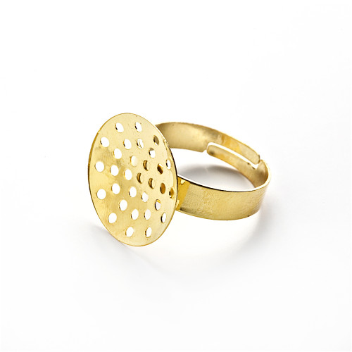 Ring base 18 mm gold 1 pc.