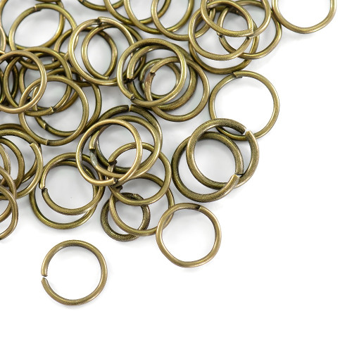 Jubilerskie pierścionki 10 mm w kolorze brązu op.10 gr