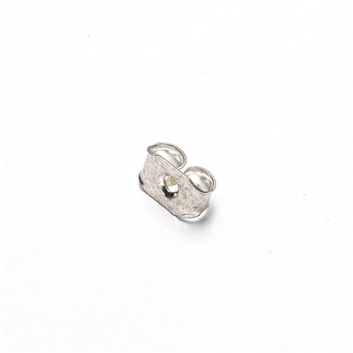 Earring clips 5 mm silver, pack of 10 pcs.