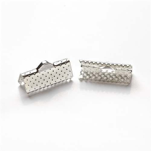 Flat crocodile clip 16×6 mm silver 1 pc.