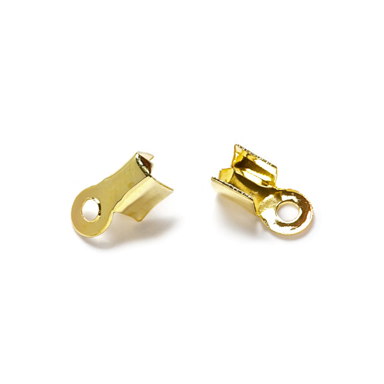 Clamping end 4×2.5 mm gold 1 pc.