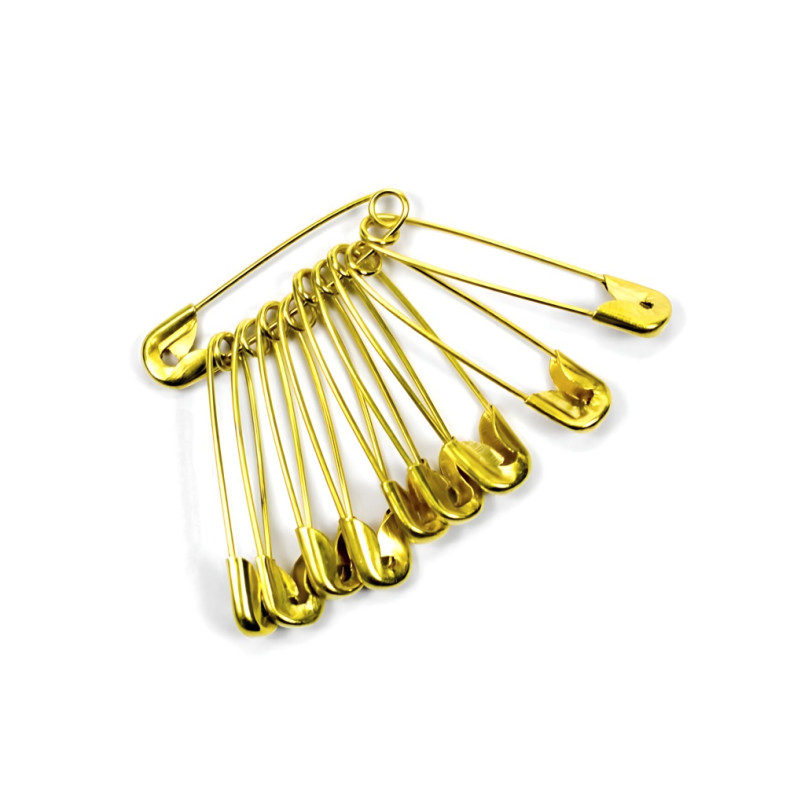 Sewing pins 20 mm gold pack of 10 pcs