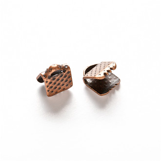 Flat crocodile clip 8×6 mm copper 1 pc.