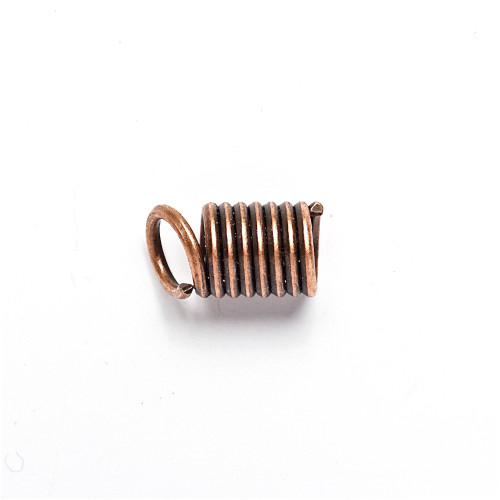 Klips do sznurka 5x6 mm w kolorze miedzianym 1 szt
