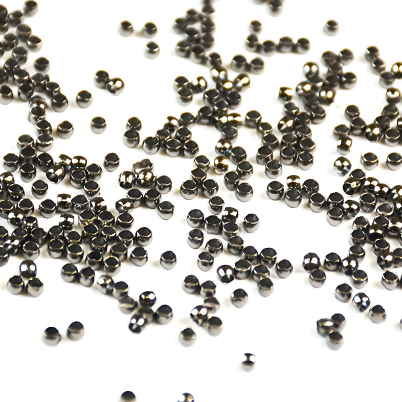 Stoppers 2 mm dark steel pack of 2 g