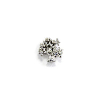 Slider bead Tree cupronickel 1 pc