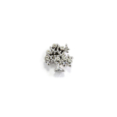 Slider bead Tree cupronickel 1 pc