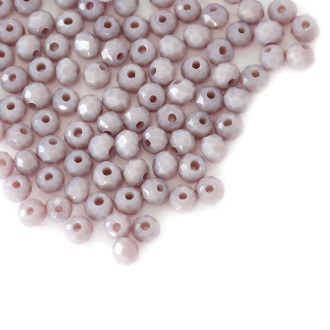Koralik kryształowy okrągły 4 mm fioletowy 1 szt