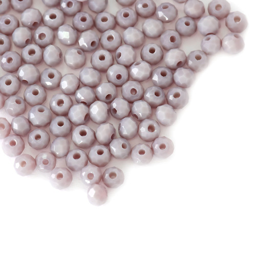 Koralik kryształowy okrągły 4 mm fioletowy 1 szt