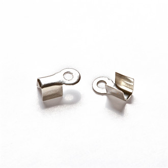 Końcówka zaciskowa do linki 6x3,5 mm w kolorze melchioru 1 szt