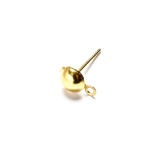 Bases for stud earrings 12×5 mm gold pack of 10 pcs