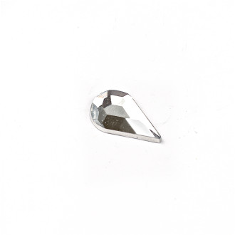 Plastic rhinestones 10×6 mm transparent, pack of 20 pcs.
