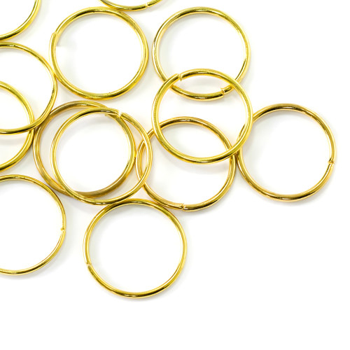 Jewelry rings 20 mm gold pack of 10 g
