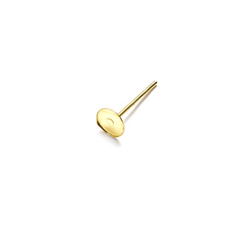 Podstawy do kolczyków na sztyfcie 12×4 mm w kolorze złotym op.10 szt