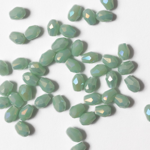 Crystal teardrop bead 3.5x5 mm turquoise 1 pc